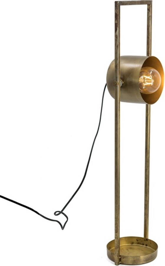 Vtw Living Industriële Bureaulamp Tafellamp Bureaulamp Led Goud 79 cm hoog