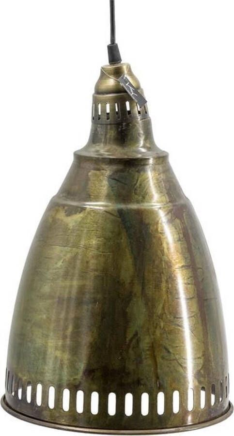 Vtw Living Industriële Hanglamp Lamp Vintage Industrieel Sfeer Interieur Sfeerlamp Lampen Sfeerlampen Hanglampen Sfeerlamp Metaal Brons Goud 30 cm breed