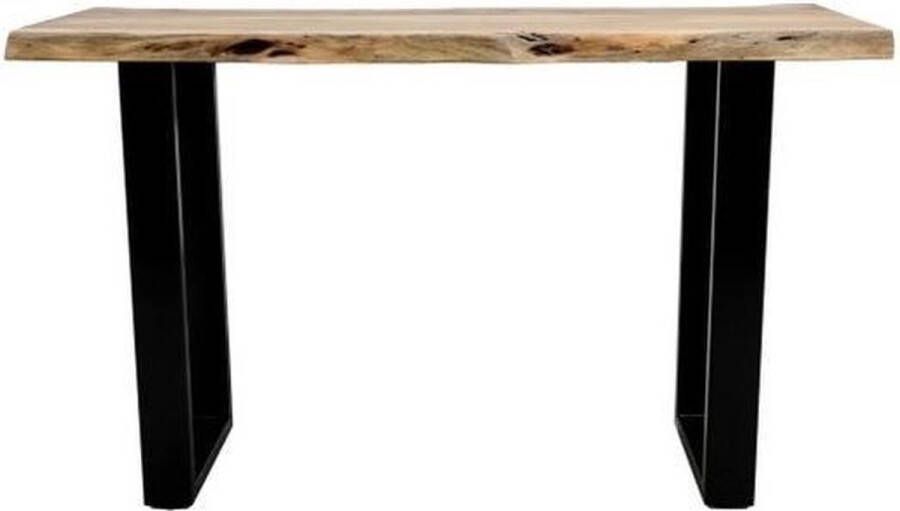 Vtw Living Industriele Sidetable van Acacia hout Sidetafel Acacia hout Industrieel Landelijk Wandtafel Tafel 120 cm breed