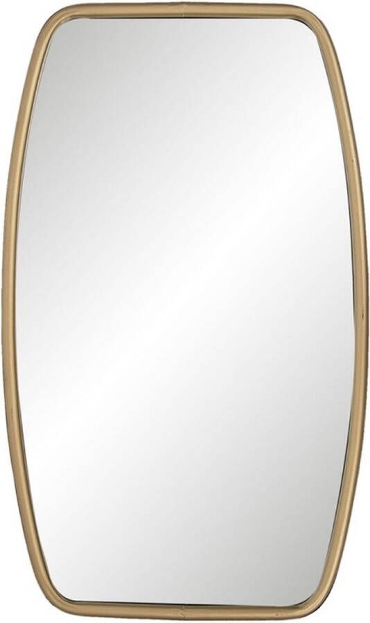 Vtw Living Ovale Spiegel Wandspiegel Grote Spiegel Metaal Gouden Rand 60 cm