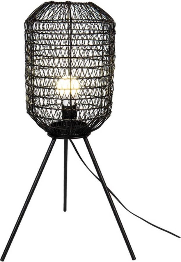 Vtw Living Tafellamp Slaapkamer Tafellamp Oplaadbaar Tafellampen Tafellamp Zwart 59 cm