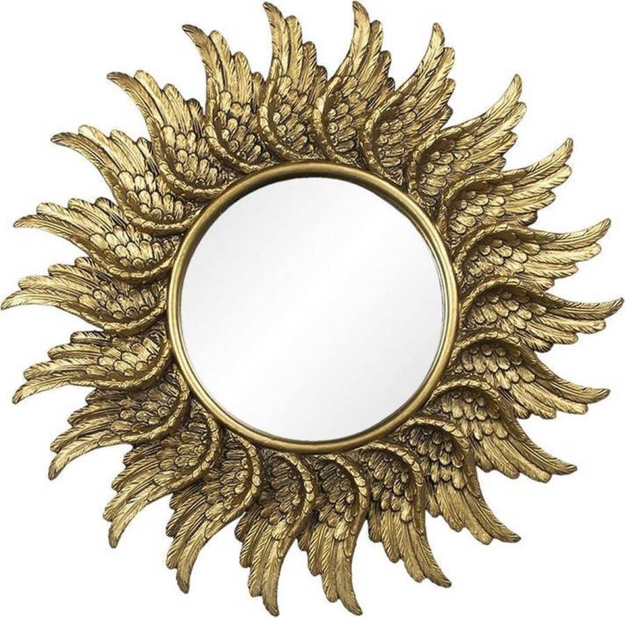 Vtw Living Spiegel Decoratieve Spiegel Wandspiegel Goud Gouden Spiegel 47 cm breed