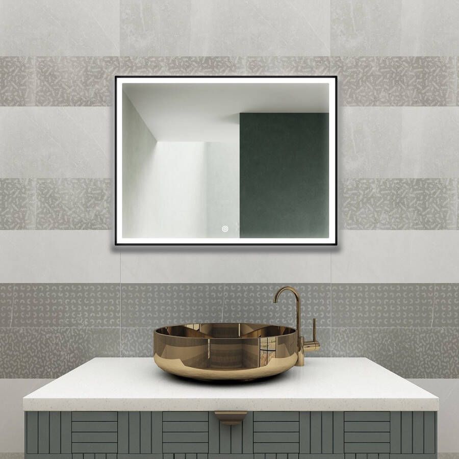 Vtw Living Spiegel met Verlichting Badkamerspiegel Wandspiegel Spiegels LED Anti Condens 120 cm breed