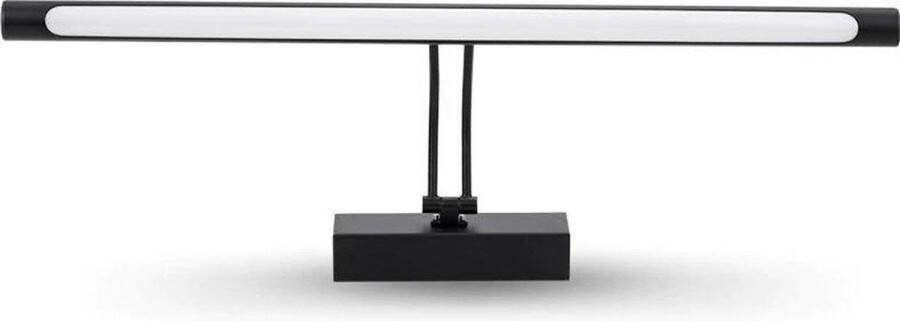Vtw Living Spiegellamp Badkamerverlichting Badkamerlamp Spiegel Verlichting Spiegelverlichting Badkamer Mat Zwart 55 cm
