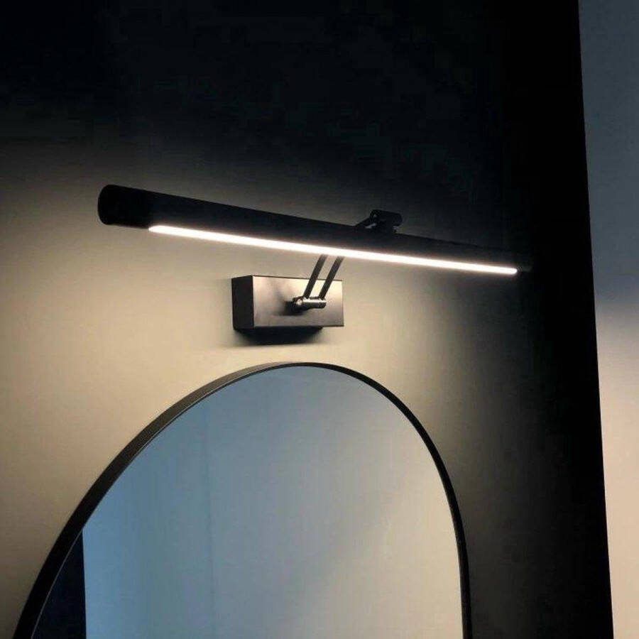 Vtw Living Spiegellamp Spiegelverlichting Spiegellampen Spiegellamp Badkamer Verlichting LED Zwart 55 cm