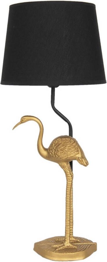 Vtw Living Tafellamp Slaapkamer Tafellampen Woonkamer Tafellamp Zwart Flamingo Goud 58 cm