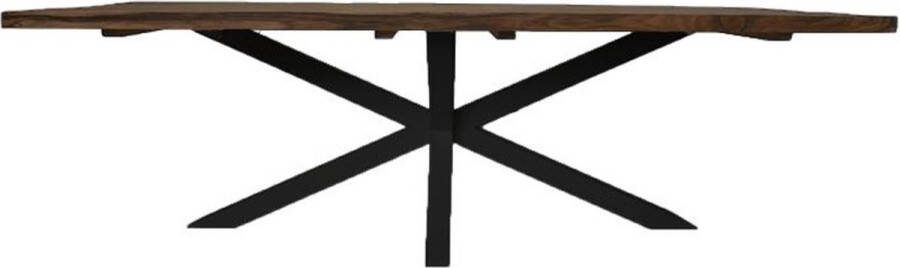 Vtw Living Tuintafel van Teak Hout Eetkamertafel Eettafel Tafel Mangohout Industrieel Teak 220 cm