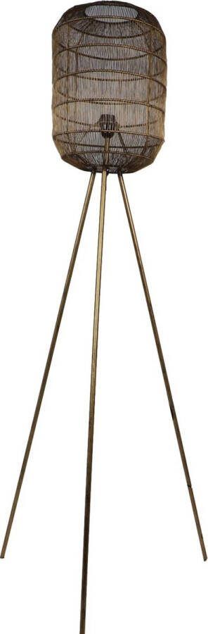 Vtw Living Vloerlamp van Metaal Vloerlampen Woonkamer Vloerlamp Industrieel Staande Lamp Goud 158 cm