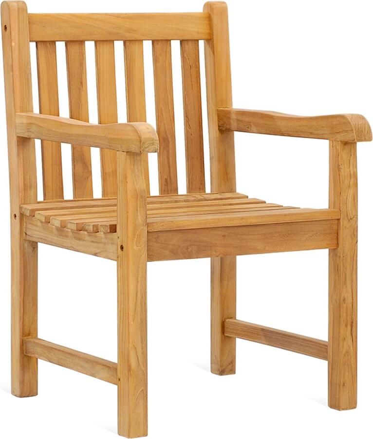 Vtw Living Tuinstoel van Teak Hout Teak Hout Tuinmeubel Tuinmeubelen 64 x 92 x 60 cm