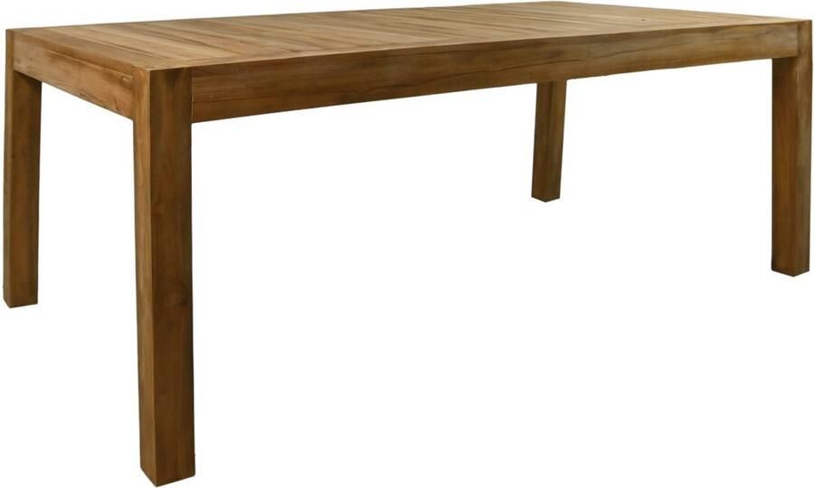 Vtw Living Tuintafel van Teak Hout Eetkamertafel Eettafel Tafel Mangohout Industrieel Teak 200 cm