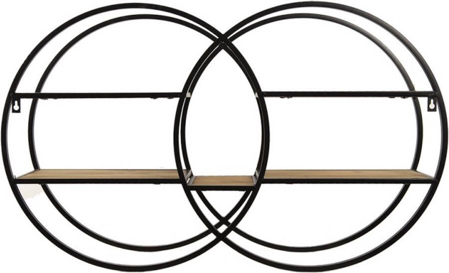 Vtw Living Wandrek Metaal Wandrek Industrieel Wandkast Wandrek Metaal Zwart Wandrek Rond 84 cm