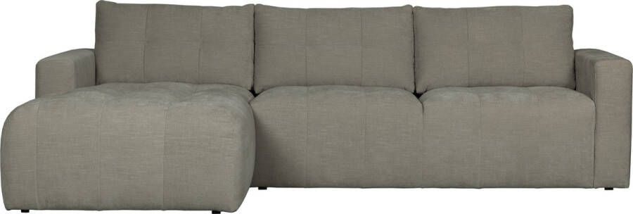 Vtwonen Bar Chaise Longue Geweven Stof Links Warm Grijs