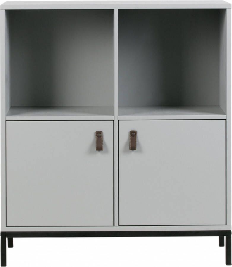 Vtwonen Lower Case Modulaire Wandkast 4 Vakken Mixed Betongrijs Incl. Onderstel