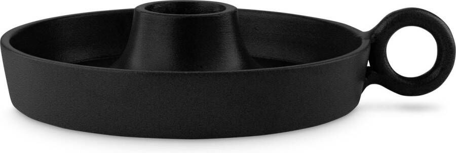 Vtwonen Candle holder with Ear Black 12x12x5cm