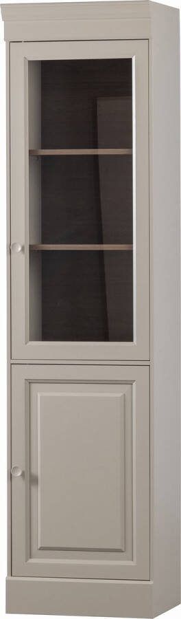 Vtwonen Chow 1-deurs vitrinekast Grenen Dakargrau 215x54x40