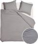Vtwonen Comfy Stripe Dekbedovertrek Eenpersoons 140x200 220 cm Grey - Thumbnail 1
