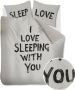Vtwonen katoenen dekbedovertrek lits-jumeaux Love Sleep (240x220 cm) - Thumbnail 3