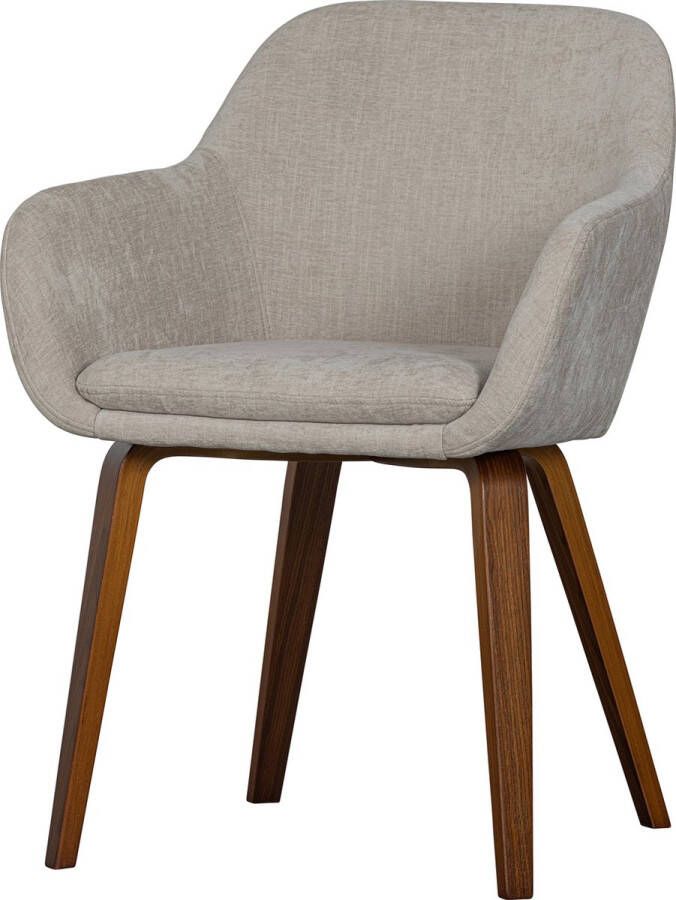 Vtwonen Base Eetkamerstoelen Polyester Zand Set van 2
