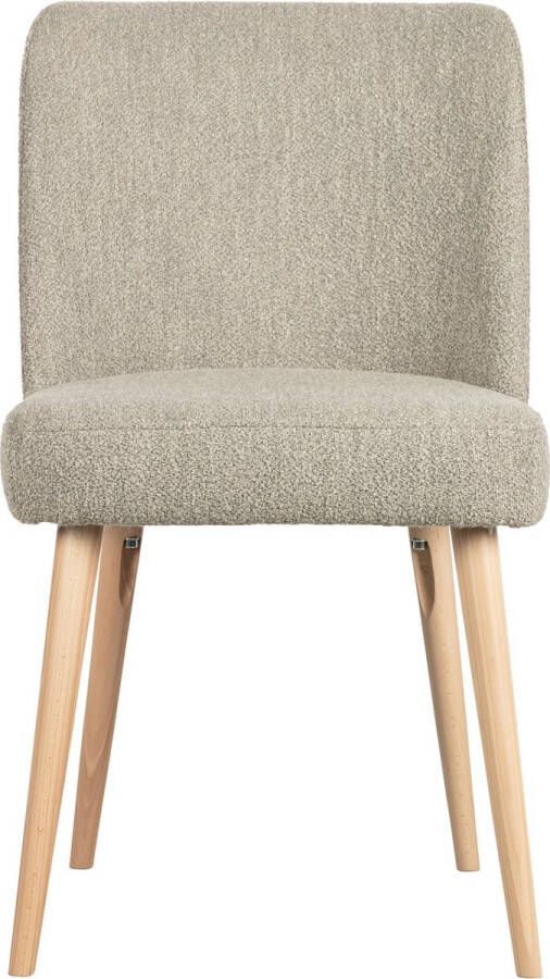 Vtwonen | Force Eetkamerstoel Boucle naturel | Zitmeubels eetkamer | Eetkamerstoel