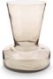 Vtwonen Glazen Trompet Vaas Woondecoratie Mirre Zand 16x19cm - Thumbnail 1