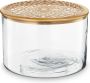 Vtwonen Glazen Vaas met Gouden Deksel Woondecoratie Ø 20cm - Thumbnail 1