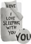 Vtwonen katoenen dekbedovertrek lits-jumeaux Love Sleep (240x220 cm) - Thumbnail 1