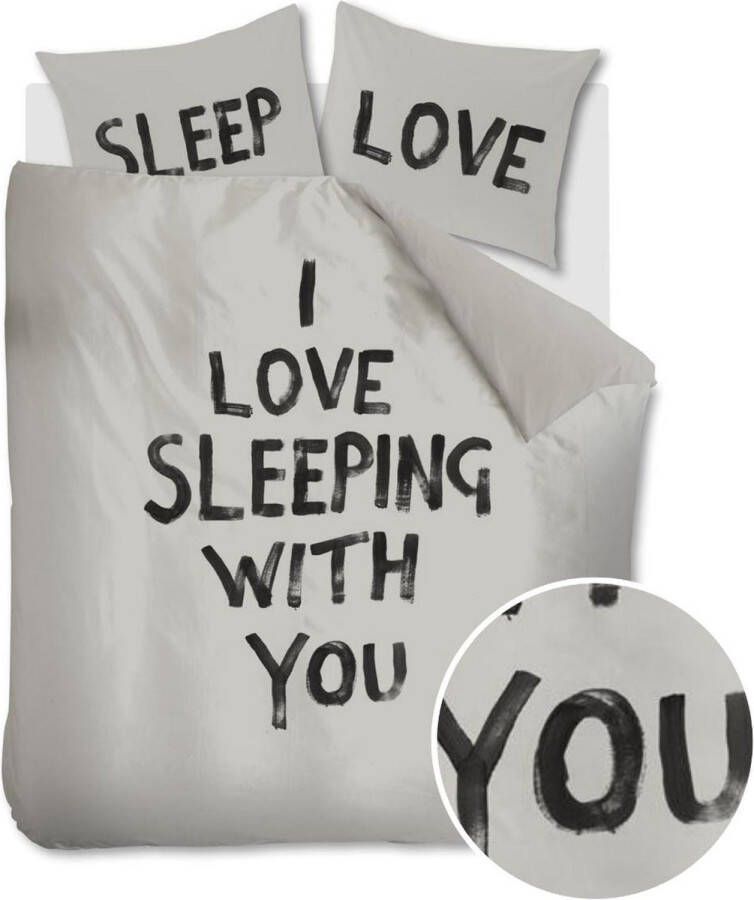 Vtwonen katoenen dekbedovertrek lits-jumeaux Love Sleep (240x220 cm)