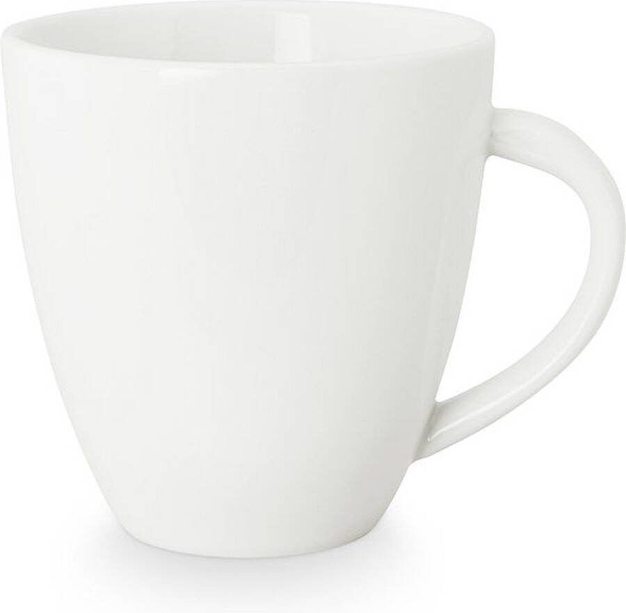 Vtwonen Mini Mokken met Oor Set van 6 Wit Porselein 150ml