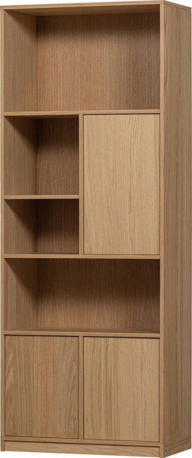 Vtwonen | Modulair Bovenkast 77cm Eiken Naturel Mat | Woonkamer meubels | BergkastKast