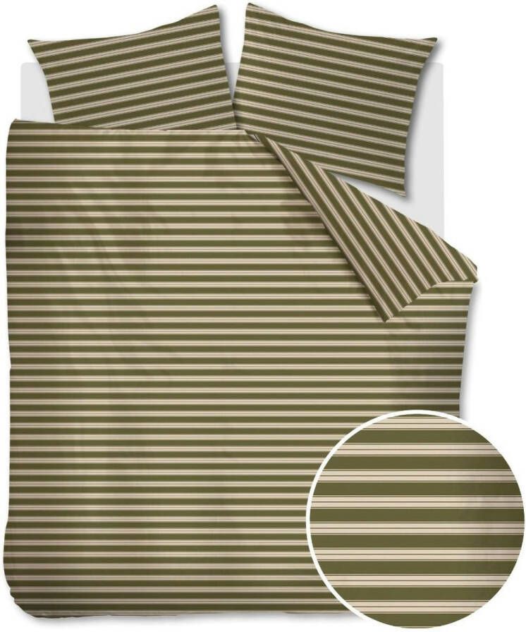 Vtwonen Pyjamas Dekbedovertrek Tweepersoons 200x200 220 cm Green