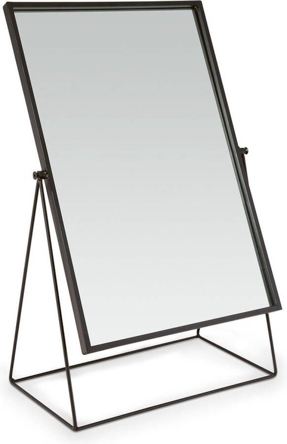 Vtwonen Rechthoekige Spiegel Tafelspiegel Zwart 32x57xcm