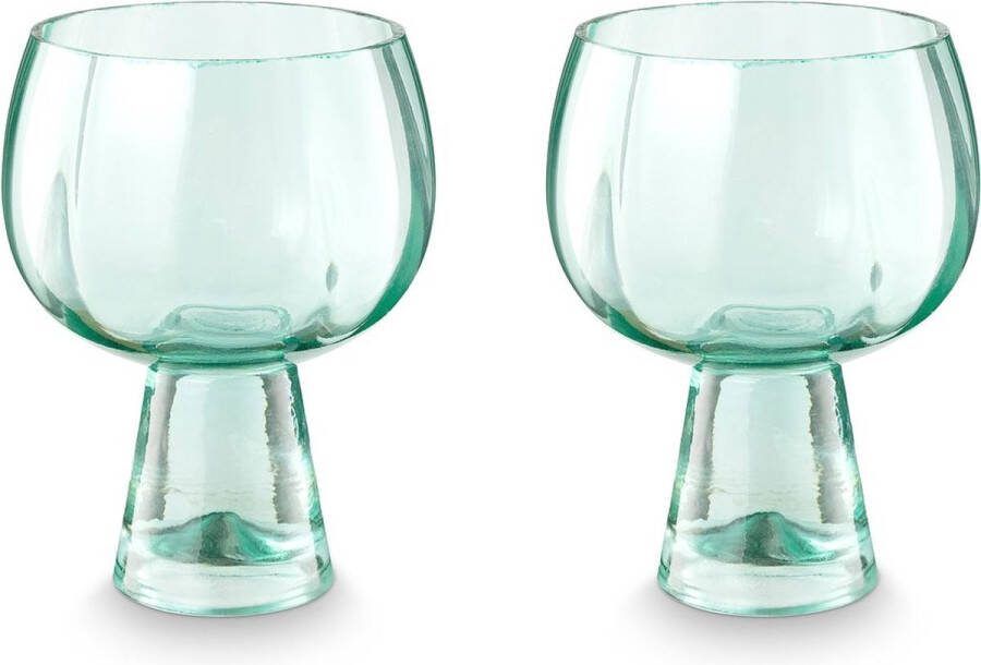Vtwonen Retro Wijnglazen Glazen Set van 2 Drinkglazen Servies 180 ml