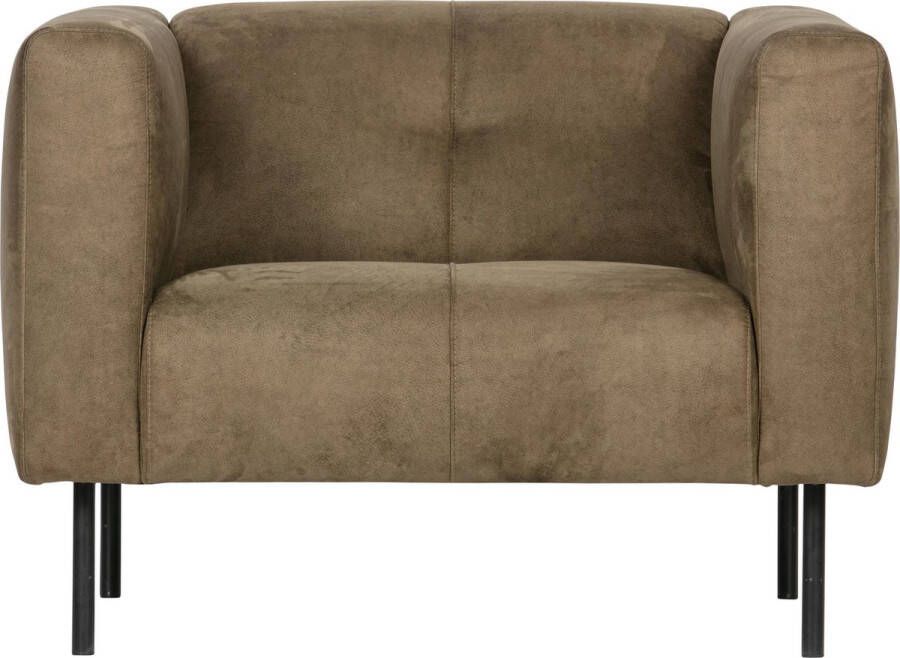 Vtwonen Skin Fauteuil Olijfgroen 72x101x88