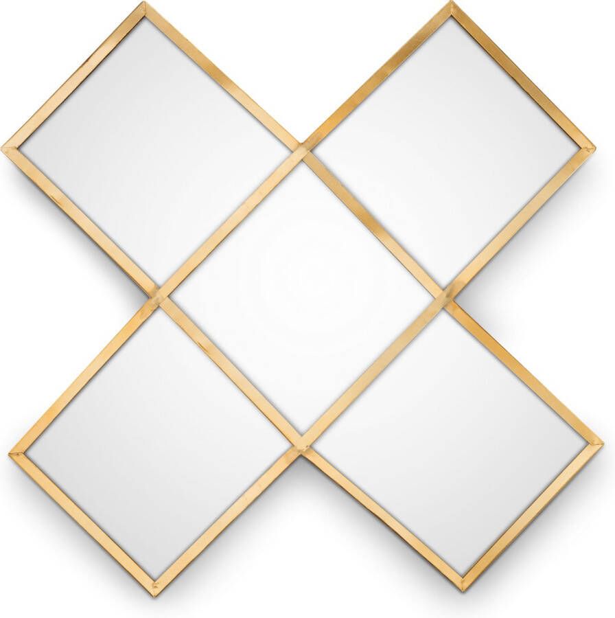 Vtwonen Spiegel Gouden Kruis 45 cm