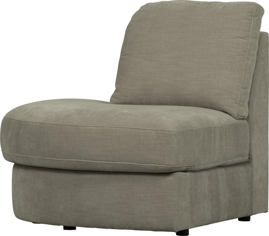 Vtwonen Family 1-Zits Bank Element Ronde Hoek Links Polyester -Grijs - Foto 1