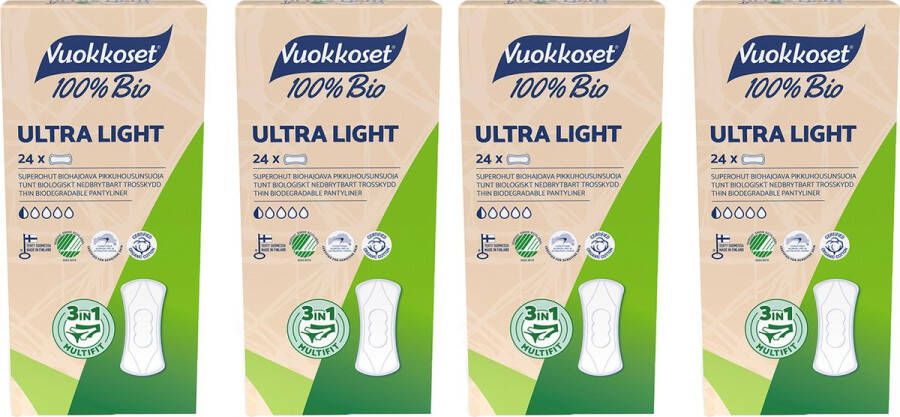 Vuokkoset inlegkruisjes ultra light 4 x 24 100% biologisch