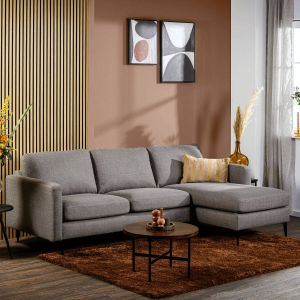 Vurna Huri 3-zits hoekbank rechts woven taupe