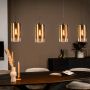 Vurna Jalama Hanglamp Glas Goud 4l 120 Cm - Thumbnail 1