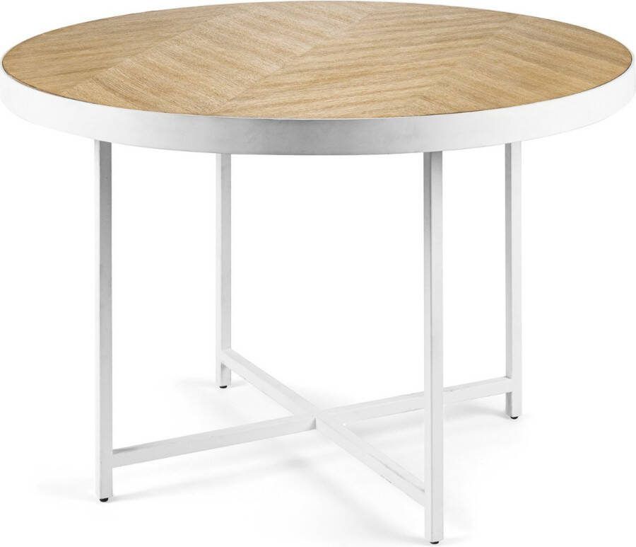 Vurna Jilke eettafel rond eiken 120 cm