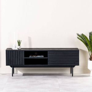 Vurna Kaplan tv-meubel 140 cm mango zwart