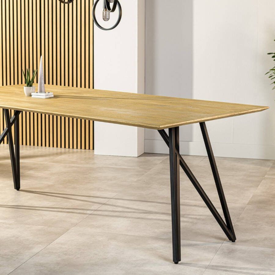 Vurna Louis eetkamertafel 200x100 cm naturel