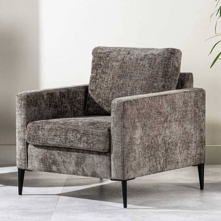 Vurna Savannah fauteuil stof bruin