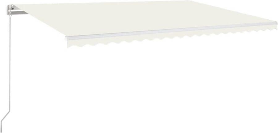 VXL Zonnescherm- Luifel Handmatig uittrekbaar 500x350 cm Crèmekleurig