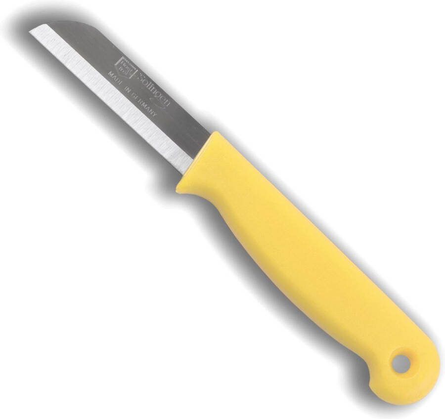 SELECTED W- Aardappelmesje Schilmesje met gat RVS 6 cm geel Solinger kwaliteit