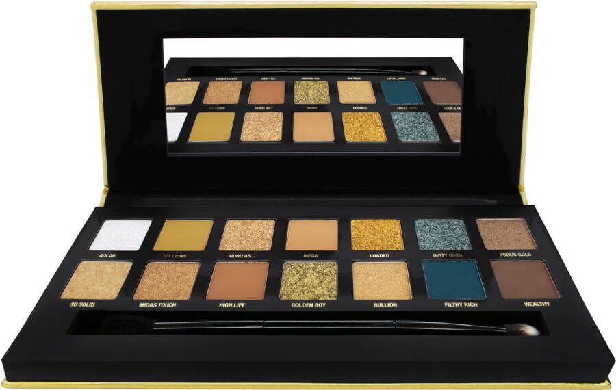 W7 24K Gold Rush Oogschaduw Palette