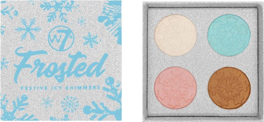 W7 Frosted Festive Icy Shimmers Highlighter Palette