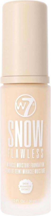 W7 Snow Flawless Miracle Moisture Foundation Buff