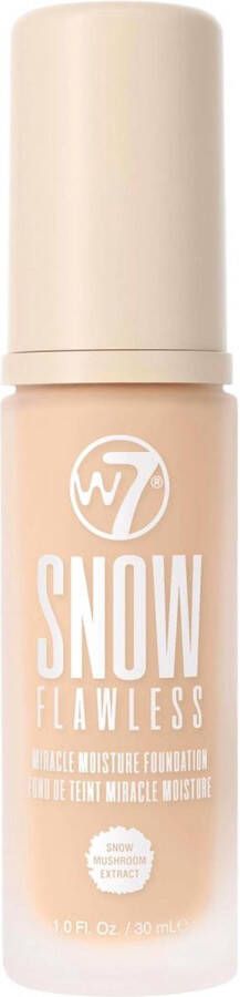 W7 Snow Flawless Miracle Moisture Foundation Natural Beige