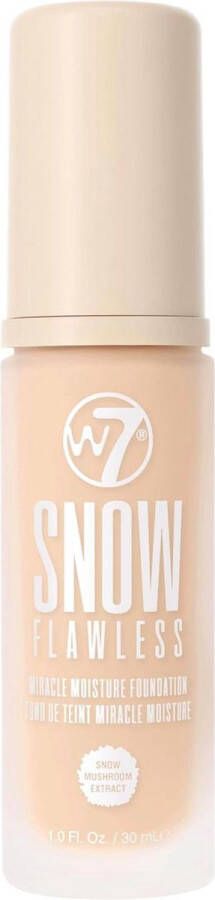 W7 Snow Flawless Miracle Moisture Foundation Sand Beige