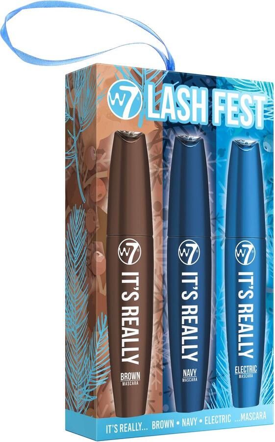 W7 Lash Fest Mascara Cadeauset brown-navy-electric